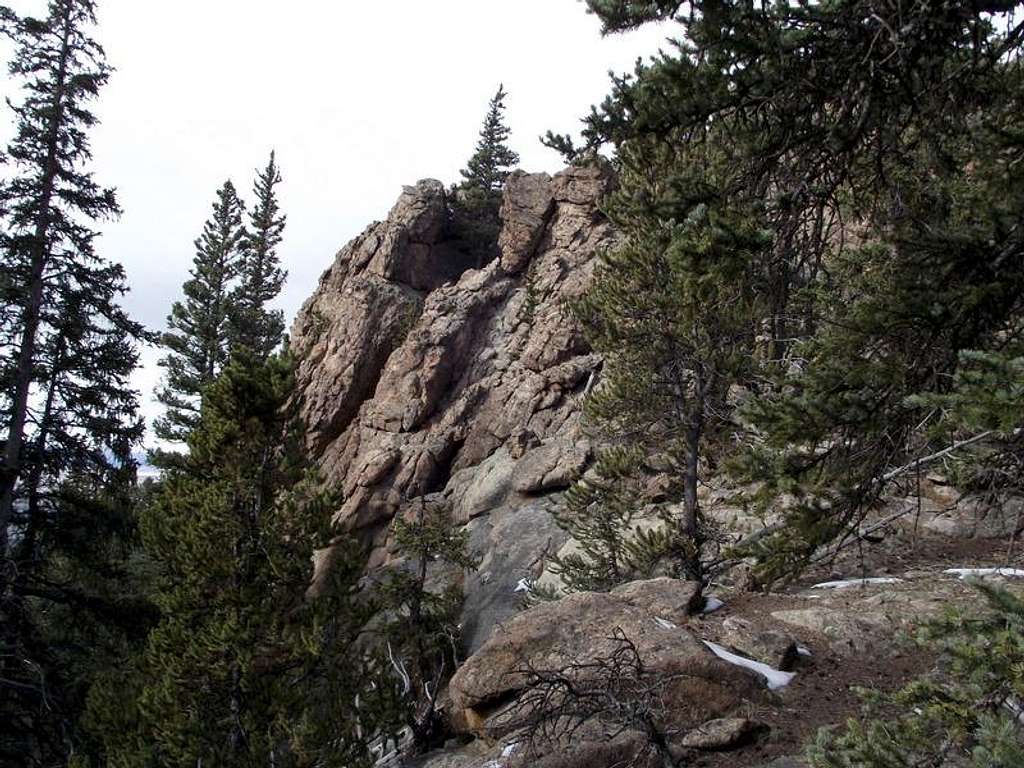 Summit ridge outcrop