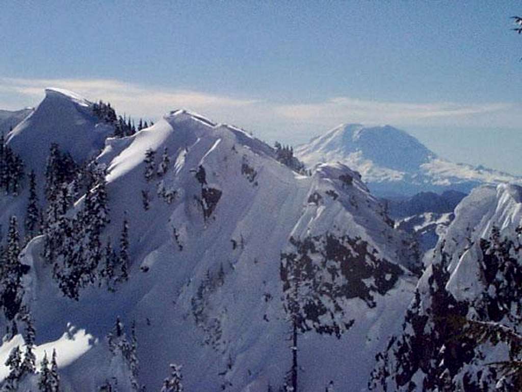 A great view of Mt. Rainer...