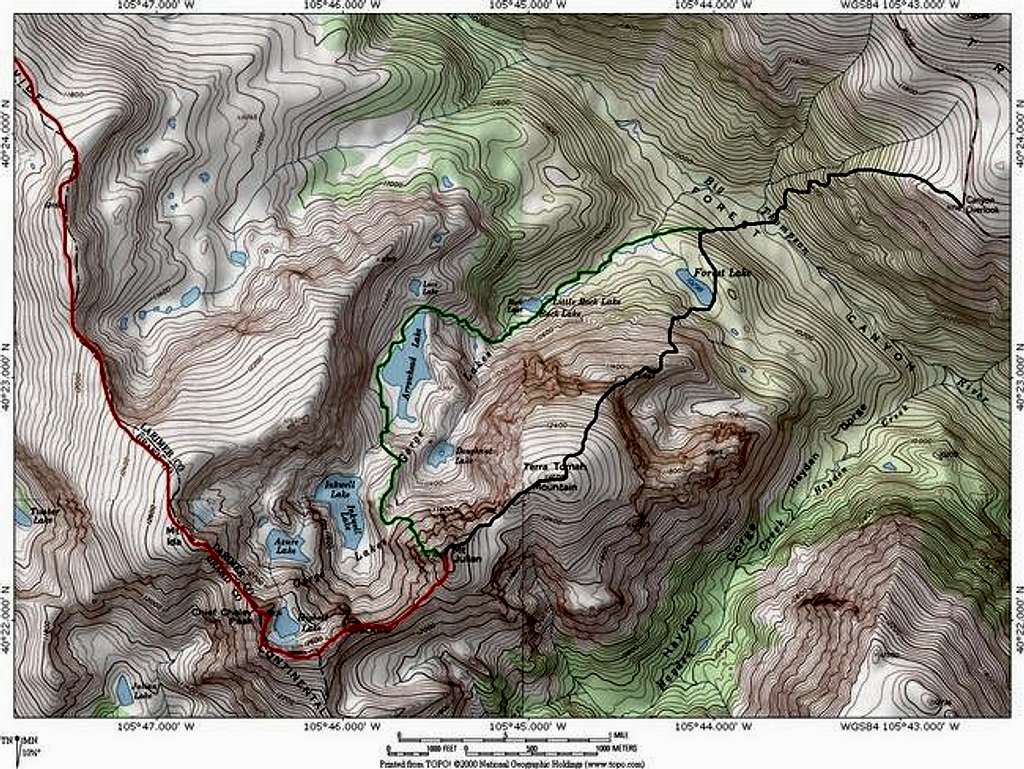 Routes on Mount Julian ....