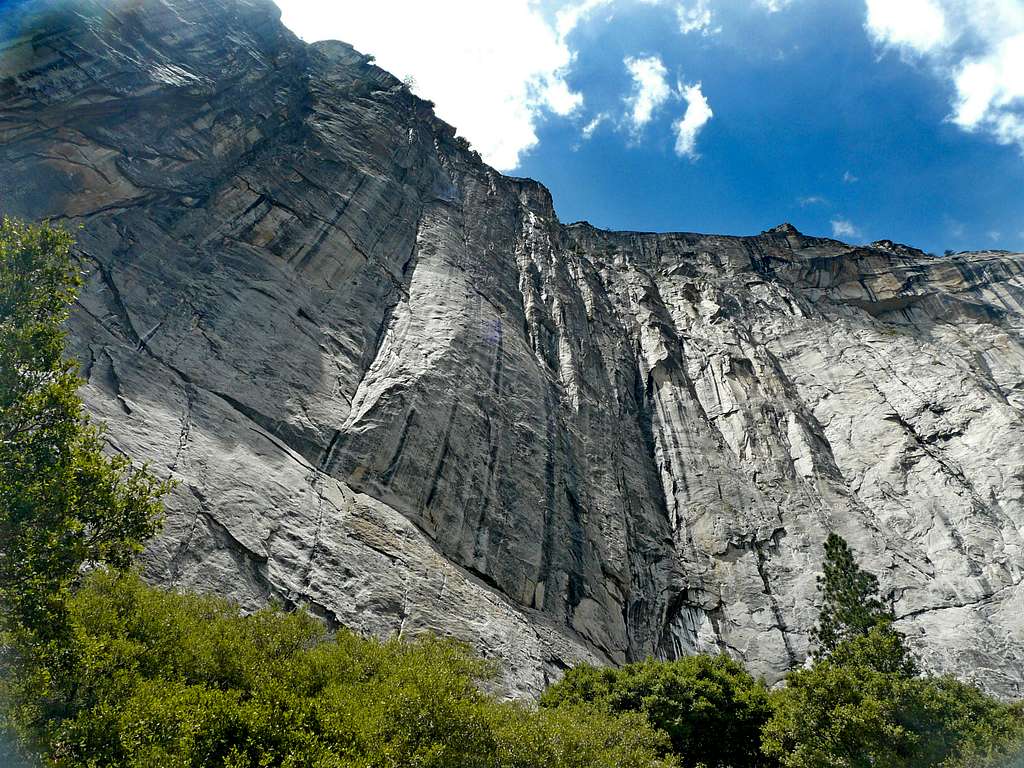 South wall above Yosemite Falls Trail