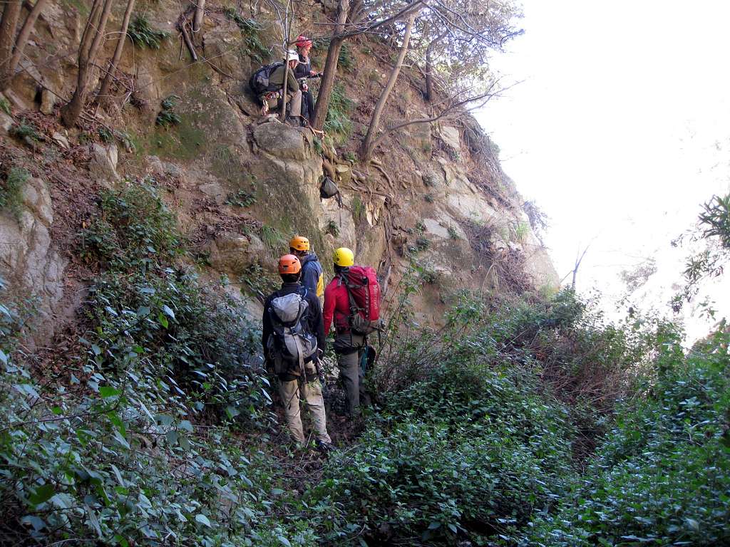 Setting Up an Anchor in Bailey Canyon
