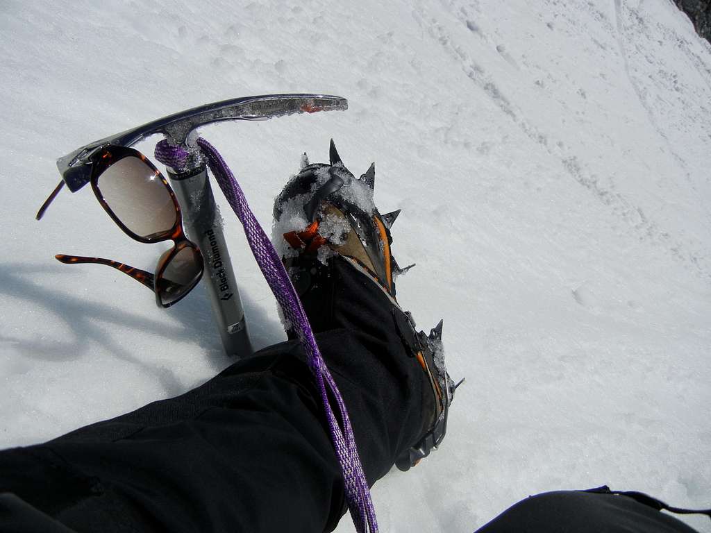 Crampon and Ice Axe