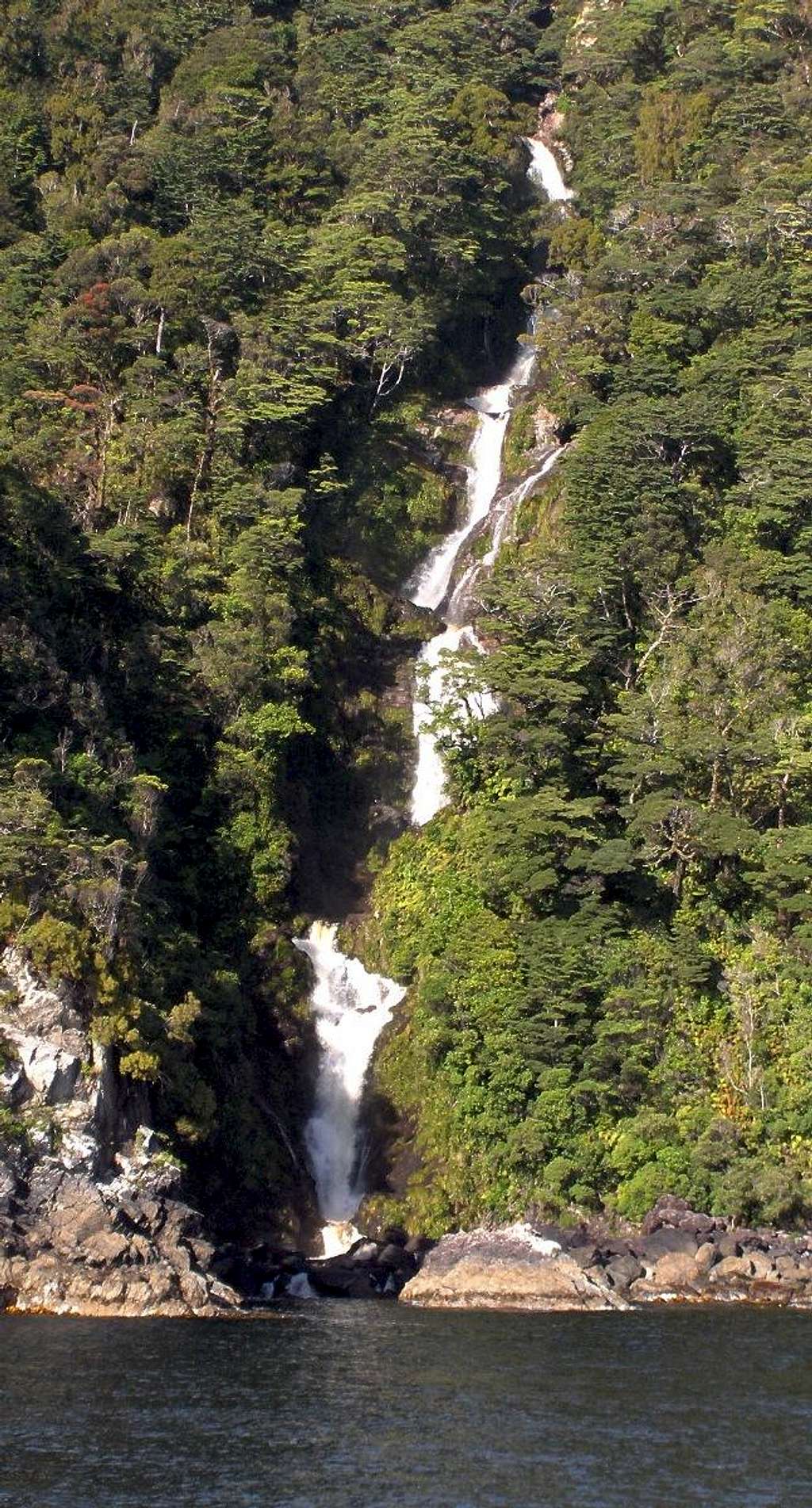 Doubtful Sound waterfall