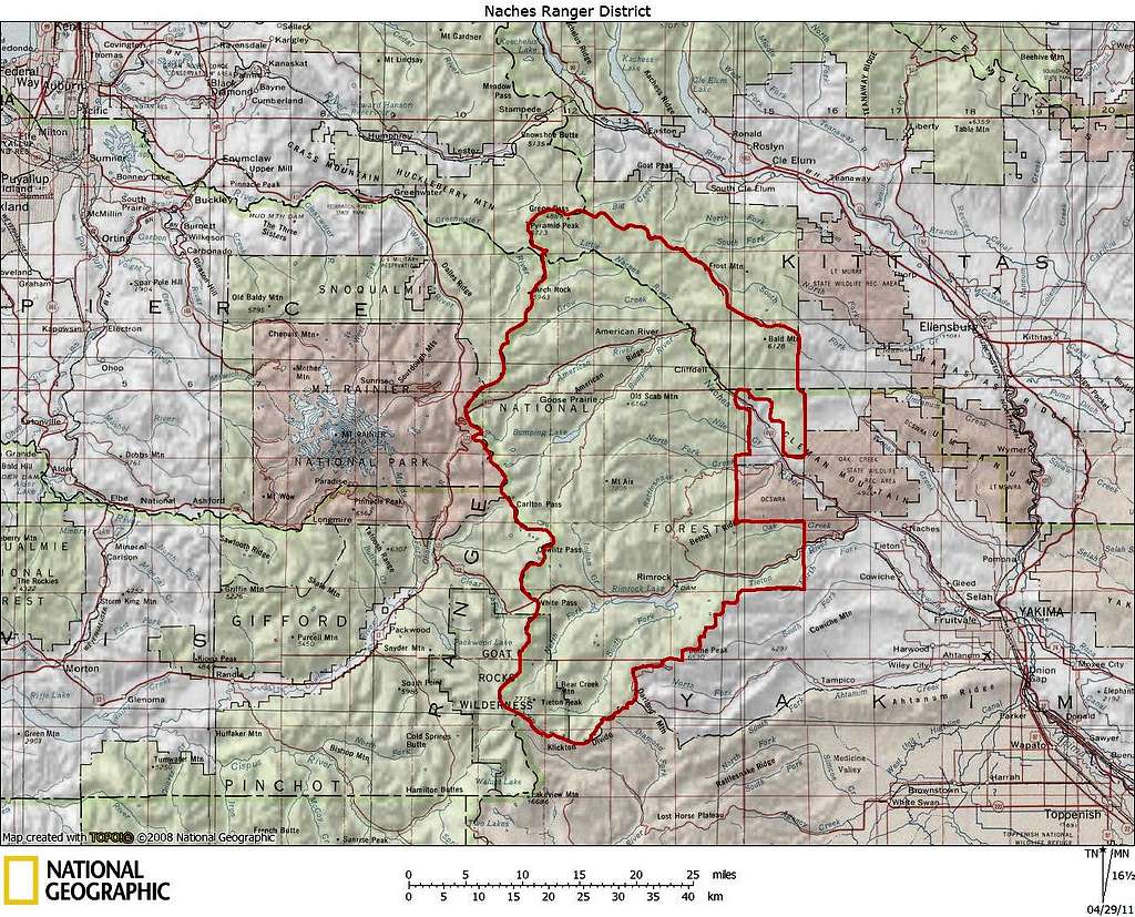 Naches Ranger District Map