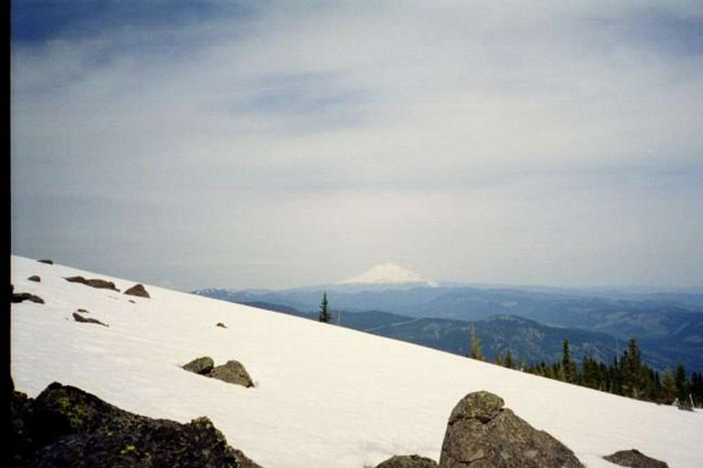 Mt. Adams from the rock/snow...