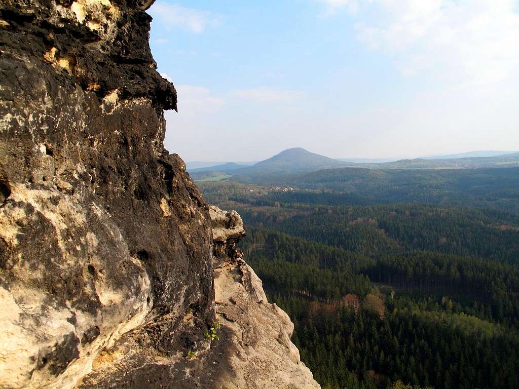 View to the east from Pravčická brána (Prebischtor)