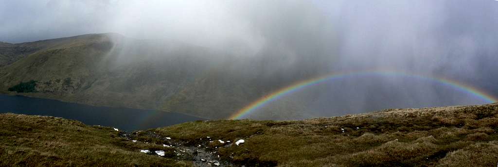 Rainbow over Loch an Daimh