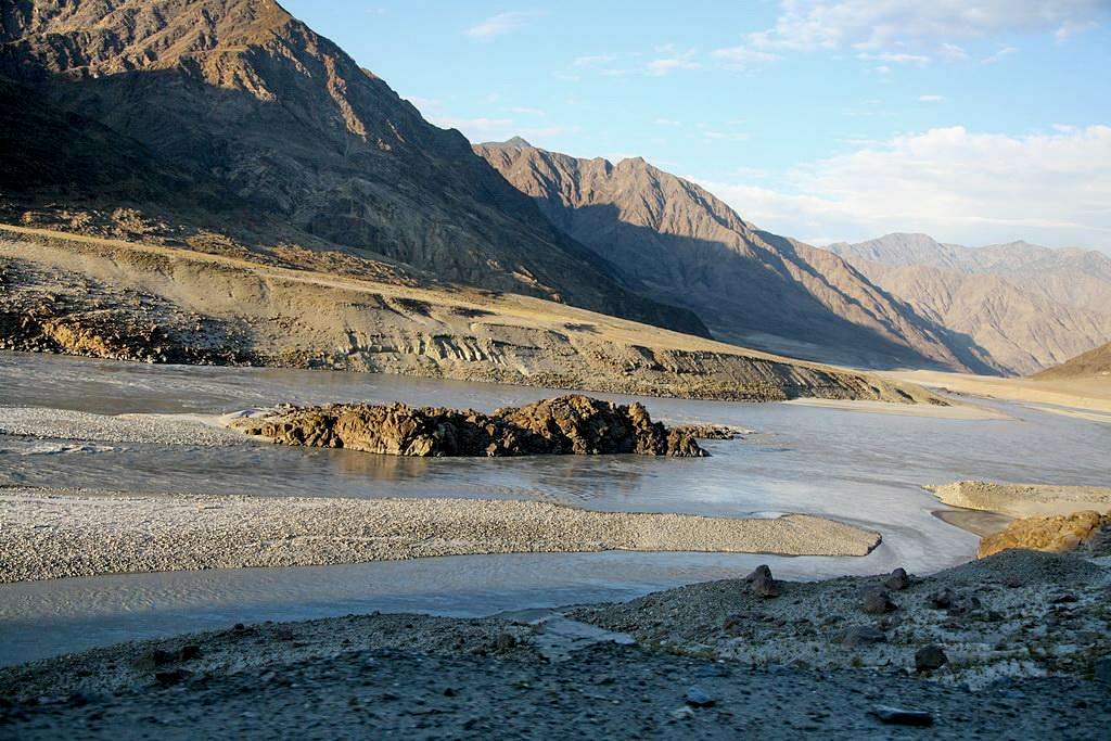 An Island in mighty Indus River
