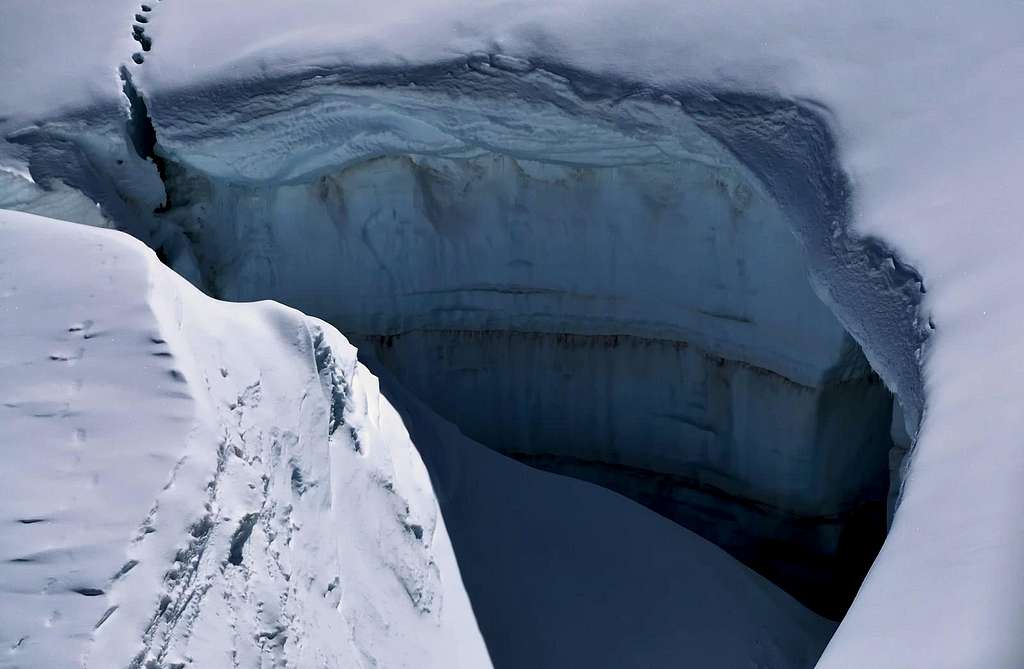 Glaciers crevasses 