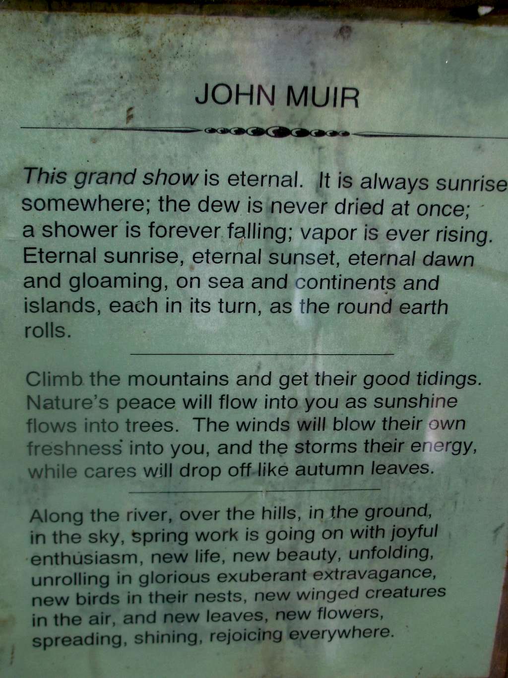 John Muir Quote