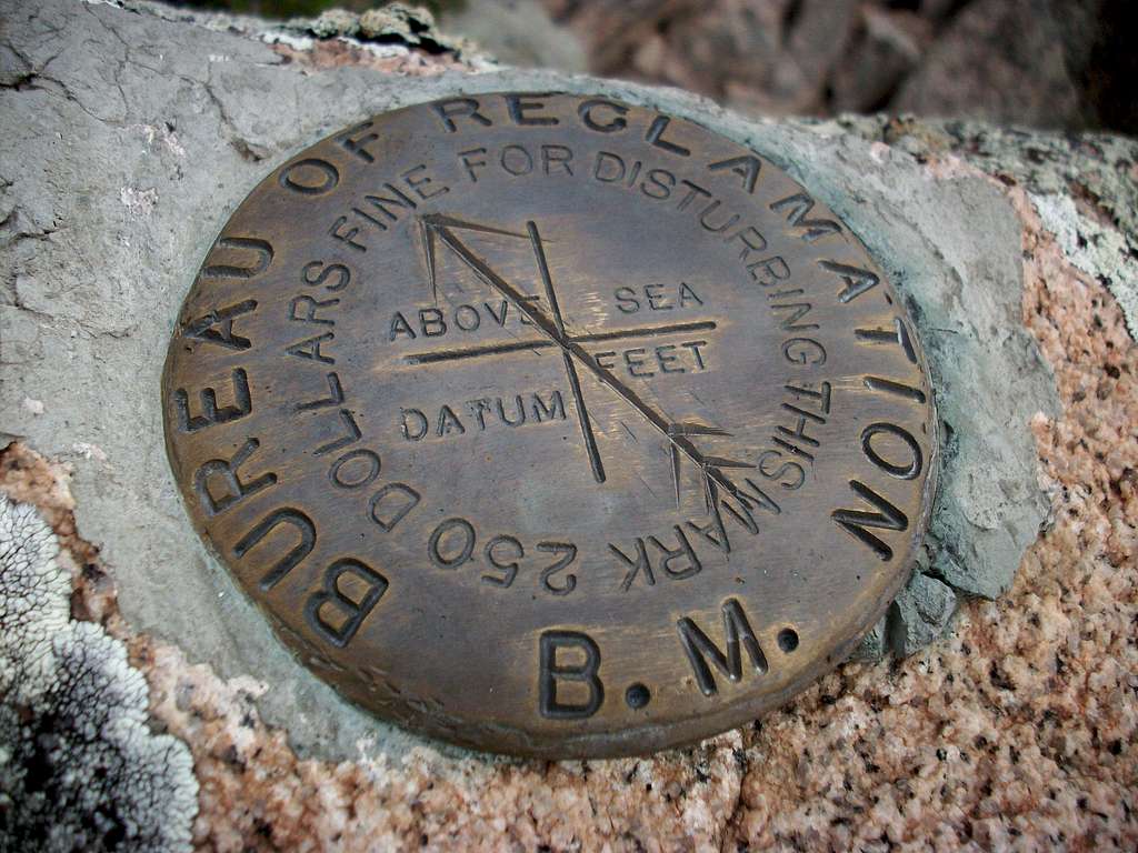 Azimuth Mark on Palisades Mountain