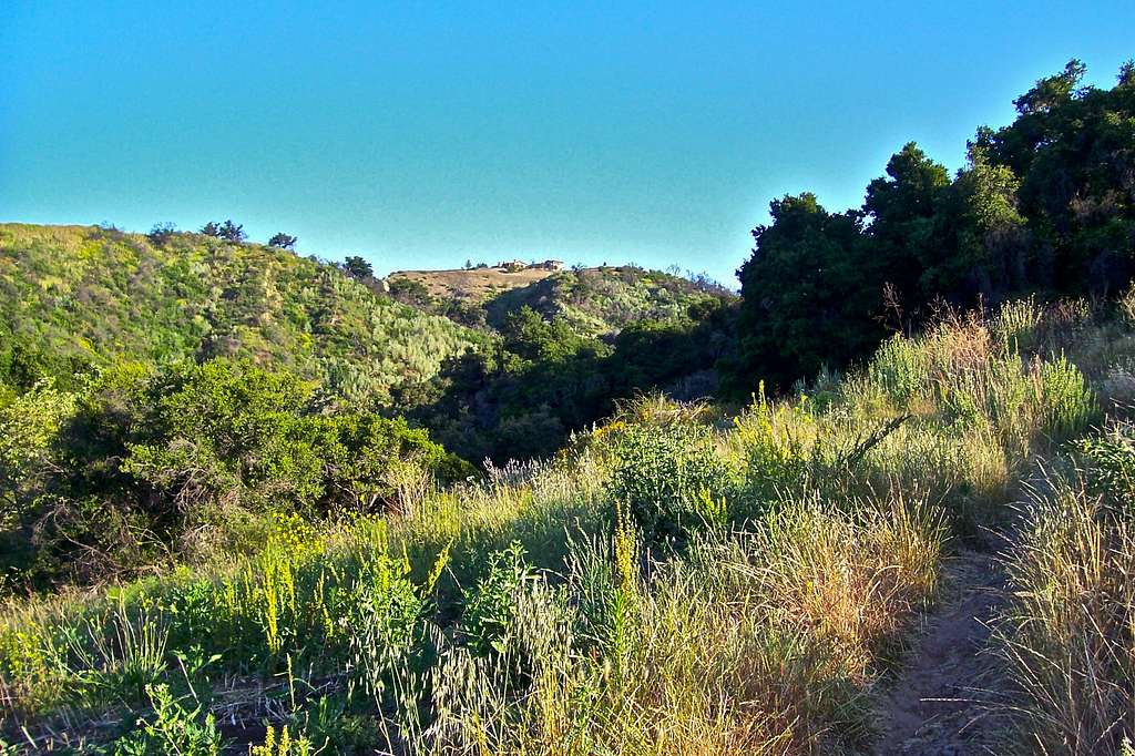 Trail going through Green hillsides