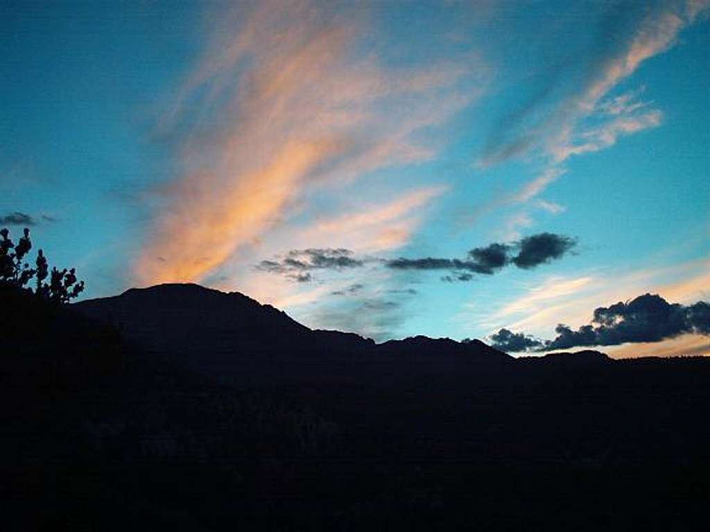 Pikes Peak at sunset. Taken...