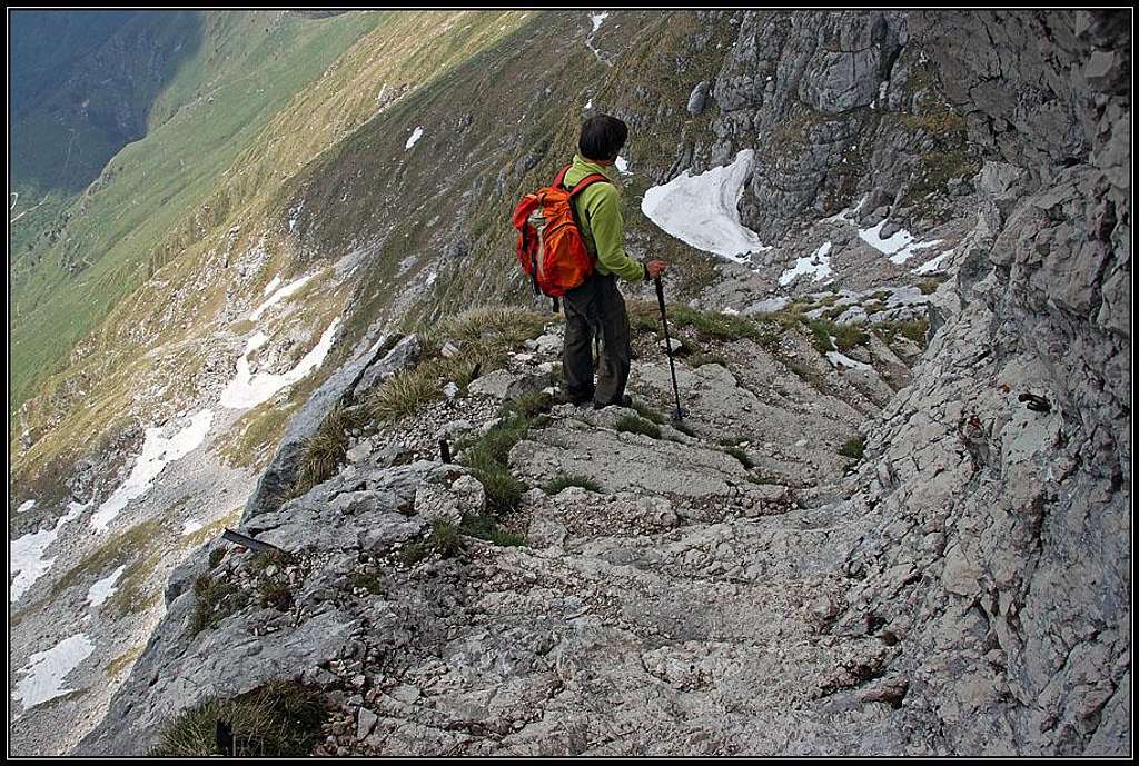 Descending from Batognica on Krnska skrbina