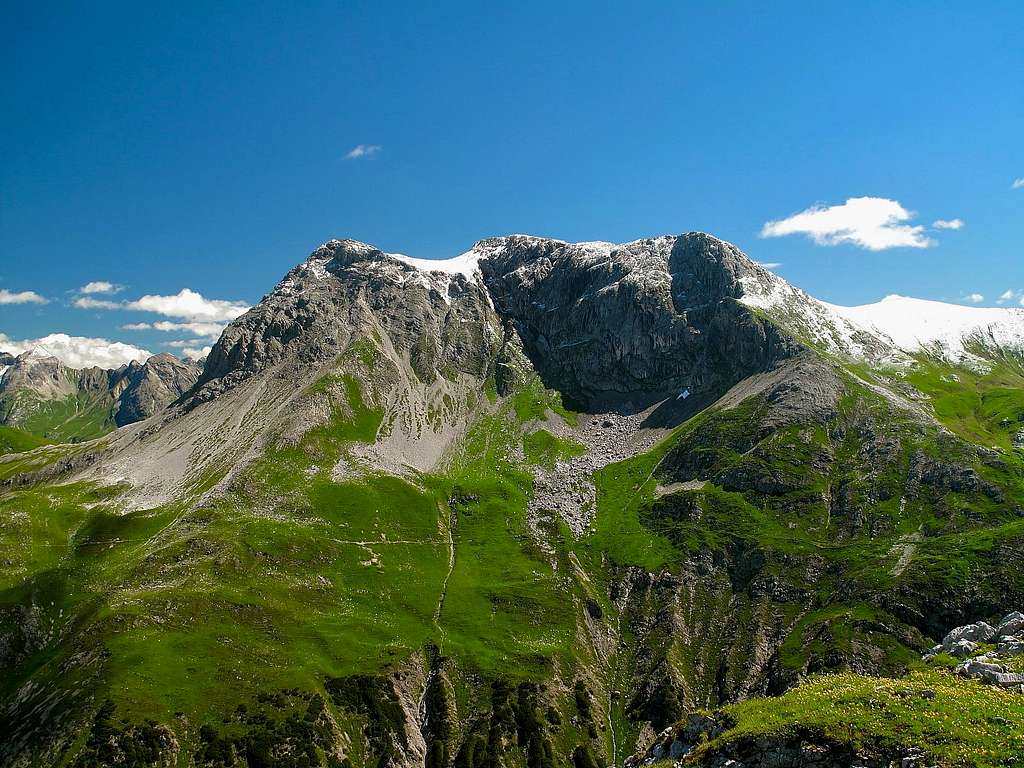 Wösterspitze (2558m) seen from Rüfikopf