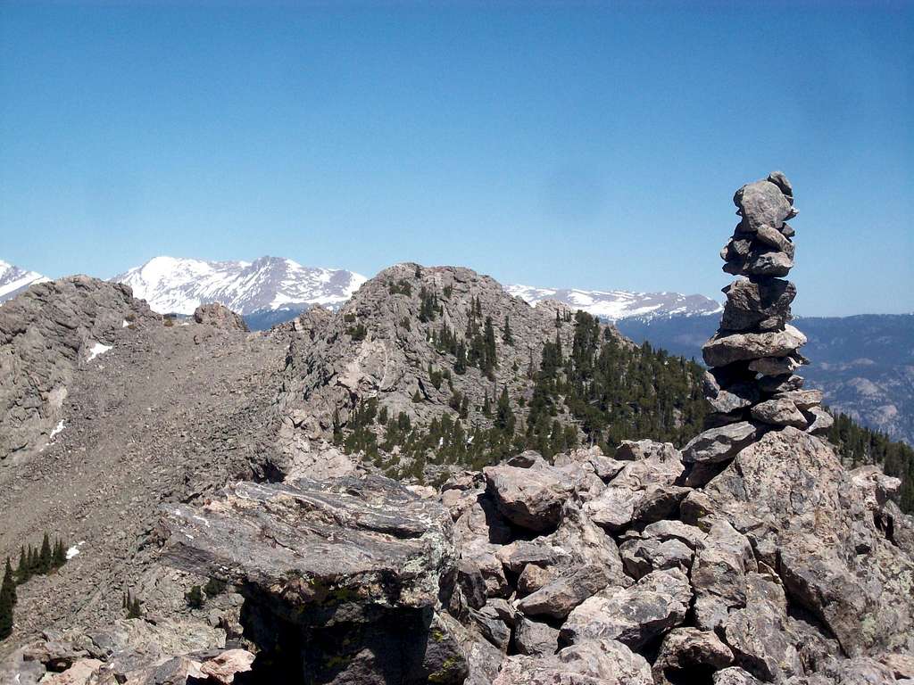 South Sister summit cairn 