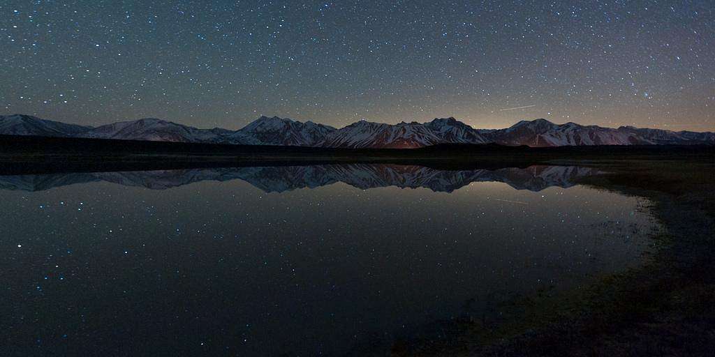 Star Reflections Over the Eastern Sierra