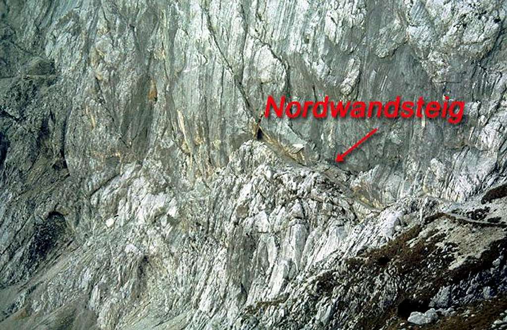 A section of the Nordwandsteig