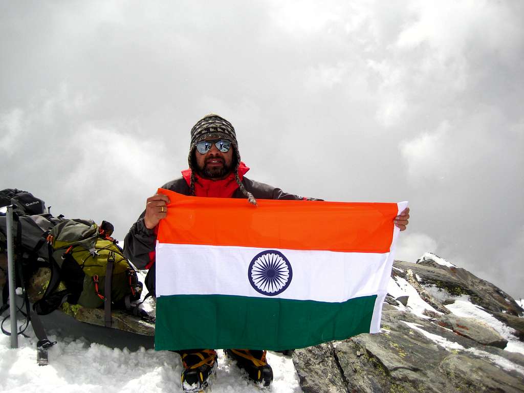 Summit. Indian Tricolour. Me. 