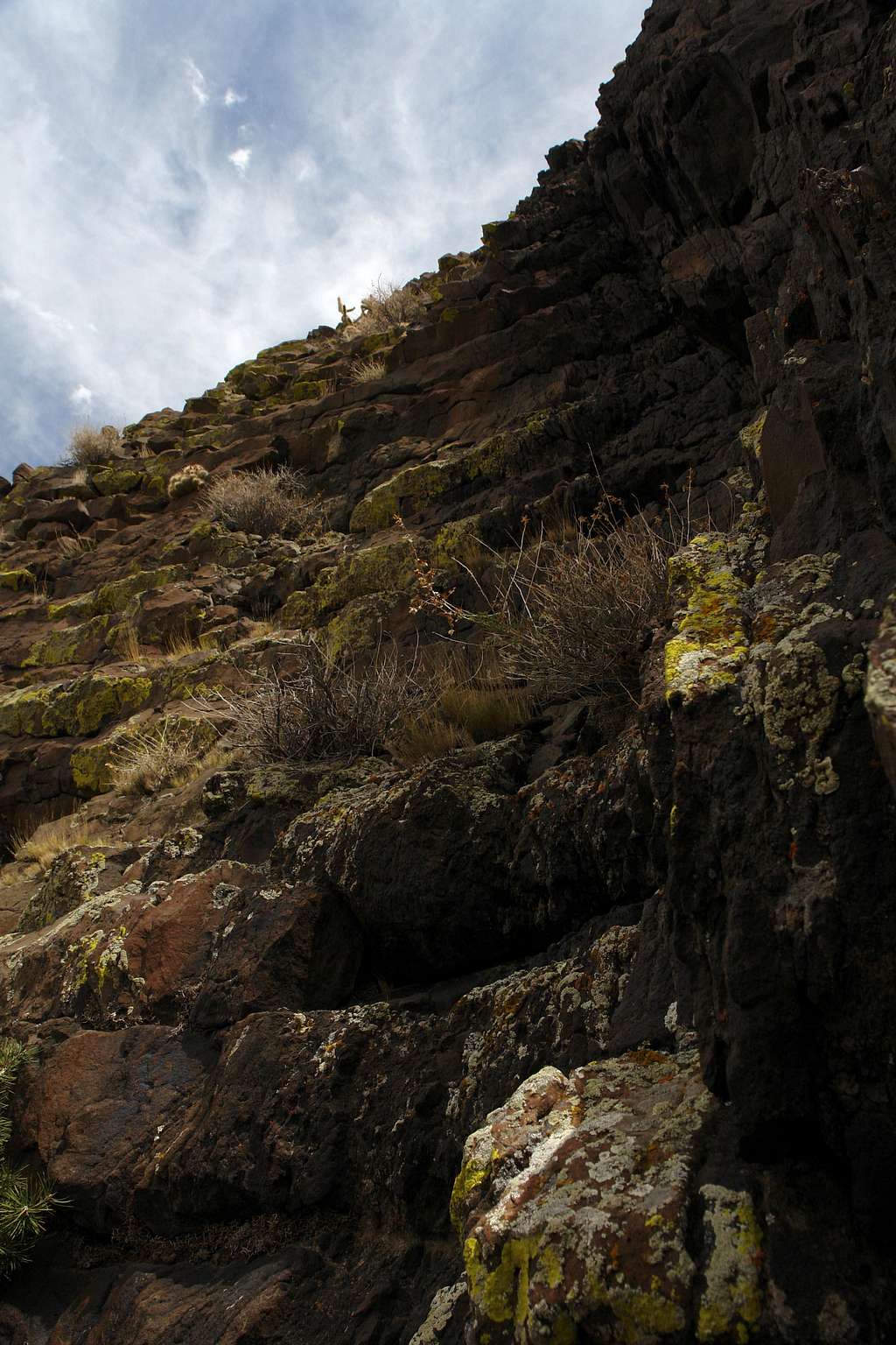 The upper part of Gully 1 Route