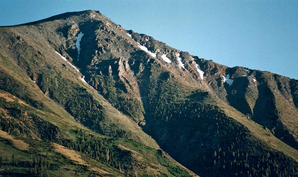 Crater Crest north face from Twin Lakes
