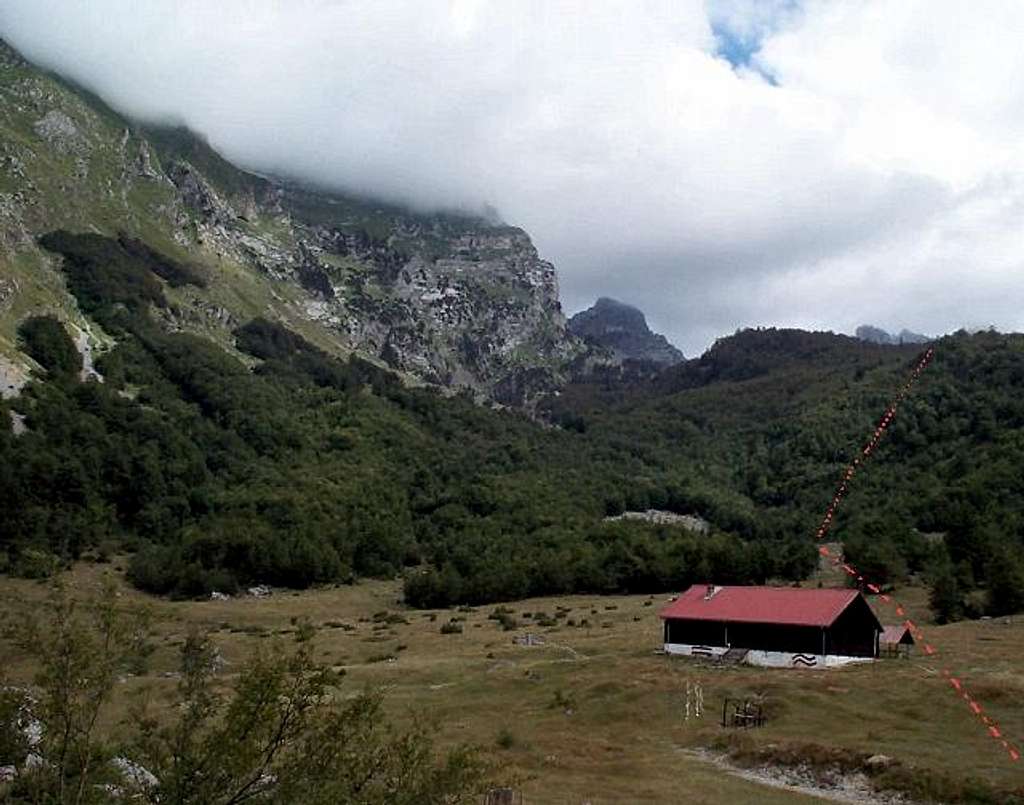 Zastan plateau. Route is...