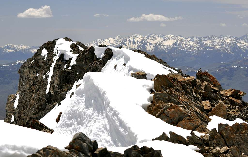 Peak 11967 summit ridge from north