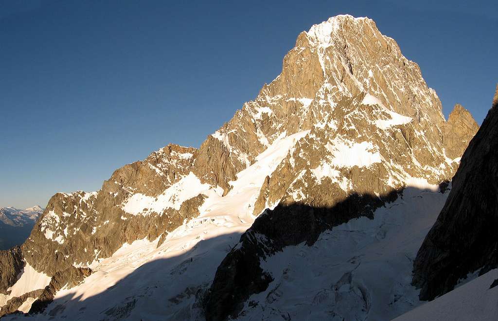 Grand Jorasses east wall seen during...