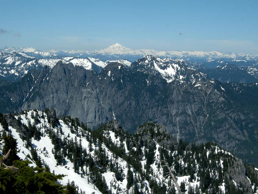 Garfield and Glacier Peak from Preacher Mountain
