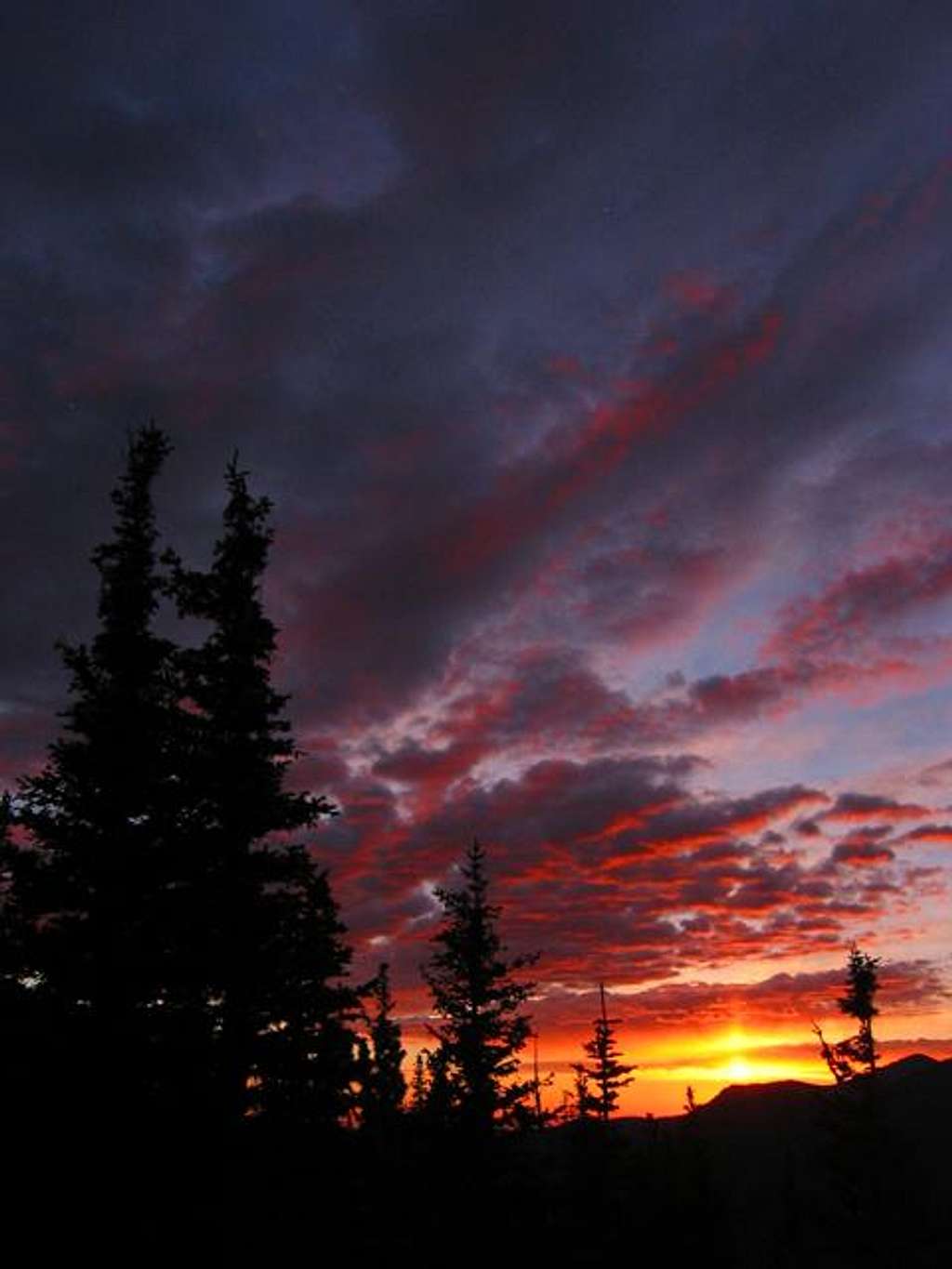 Sunrise along the Flattop...