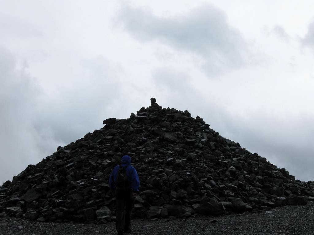 Huge Cairn or rock pile - Besseggen Ridge, Norway