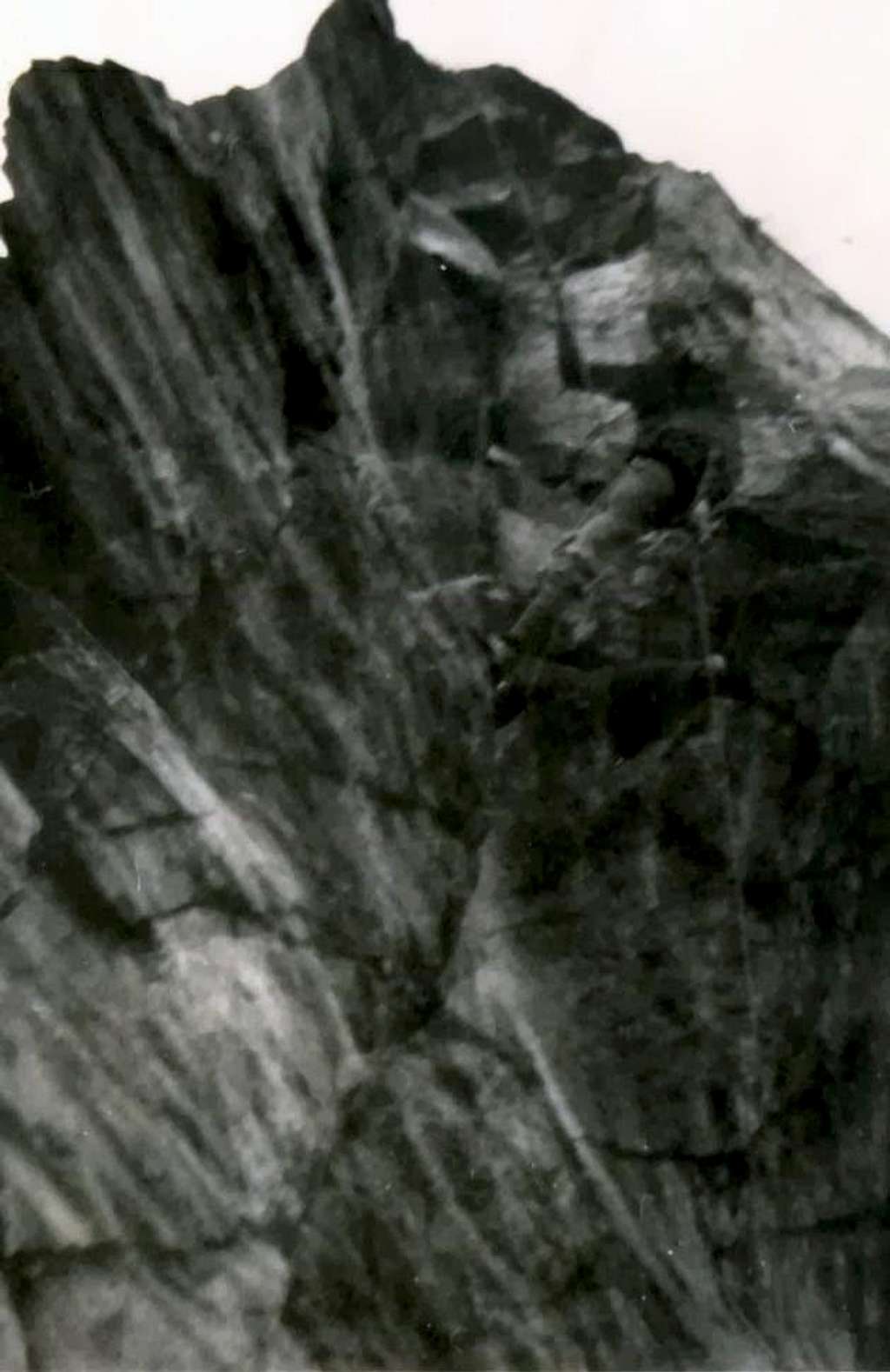 Rappeling in the cliff 1966