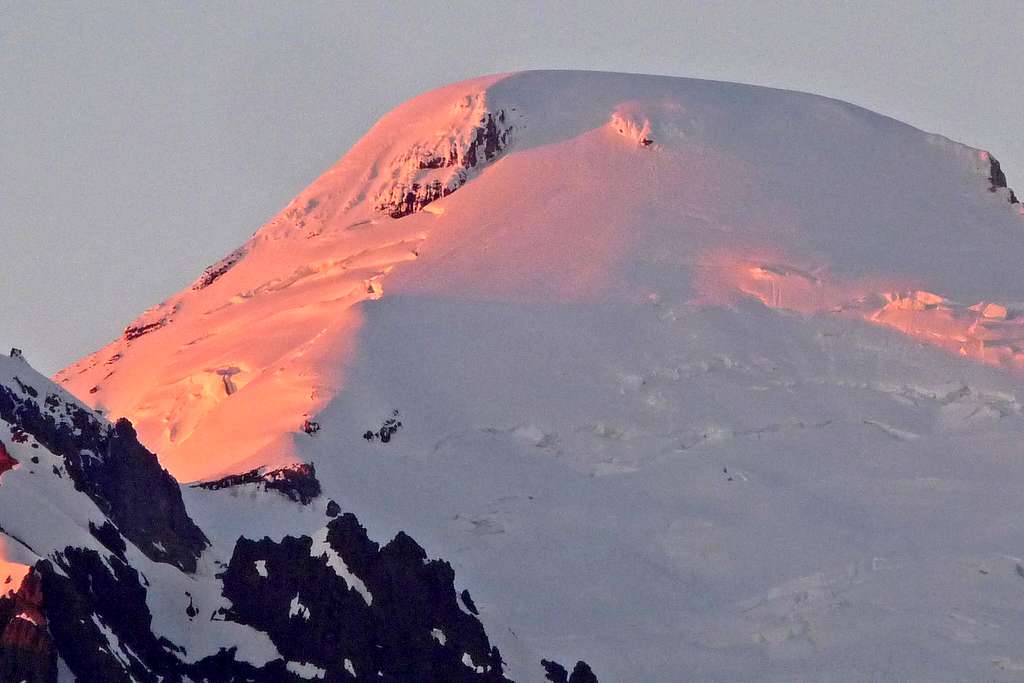 Alpenglow on the Summit of Mount Baker