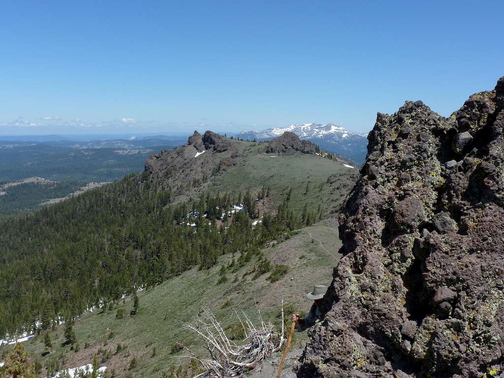View to the north along the Thunder Mountain Traill