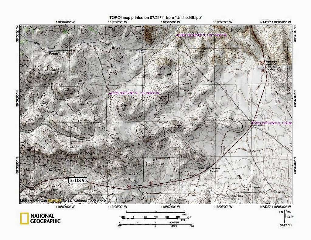 Mount Ferguson map one