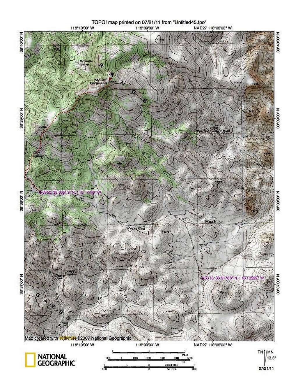 Mount Ferguson map two