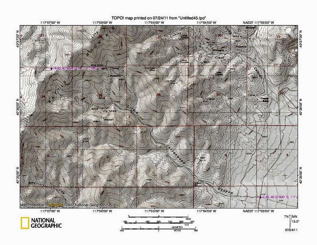 North Peak map two