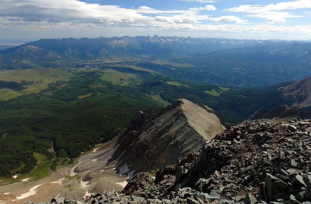 Wilson Peak: summit view northeast