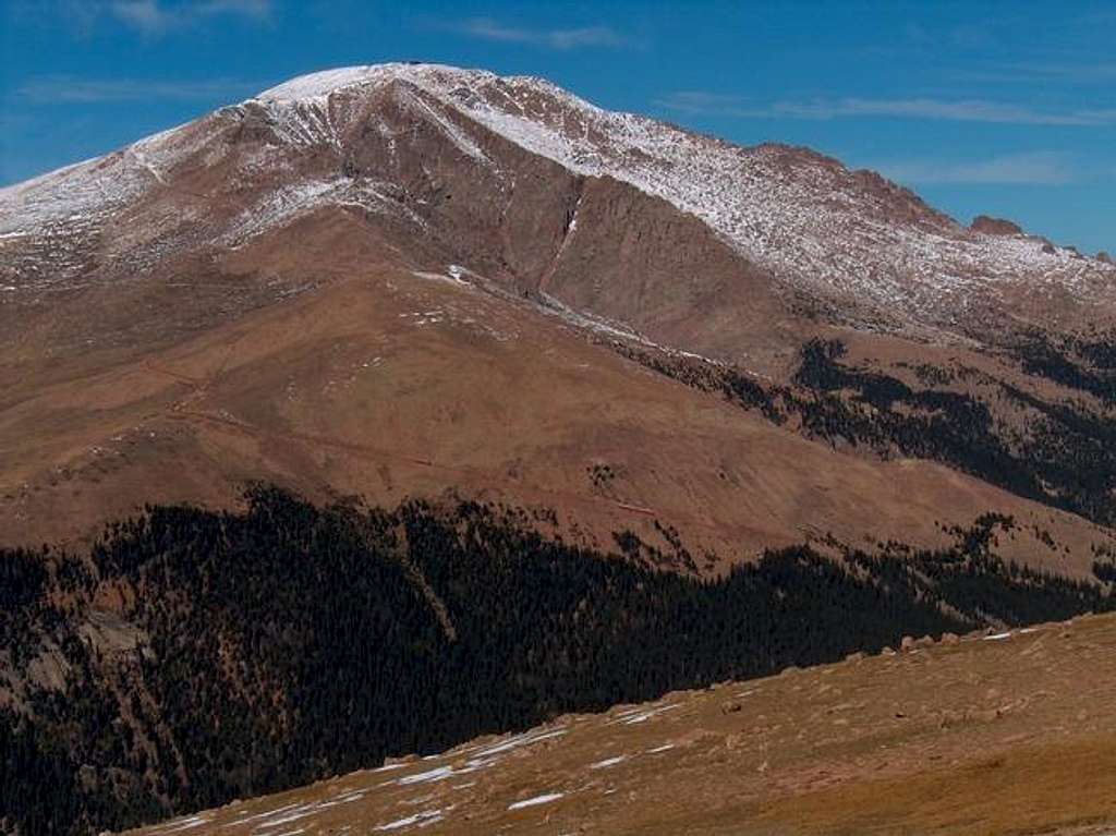 The summit of Pikes Peak from...