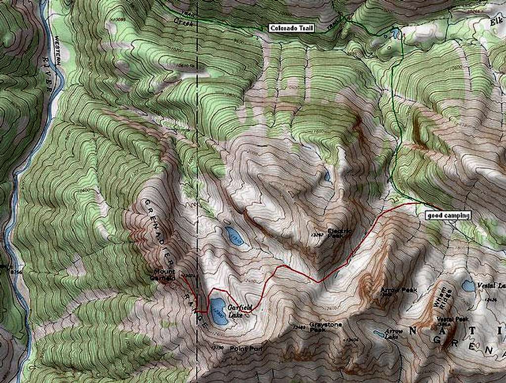 Mt. Garfield topo map