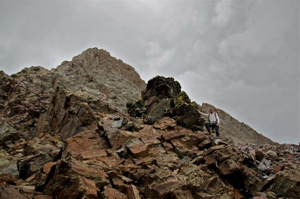Descent from Vestal Peak