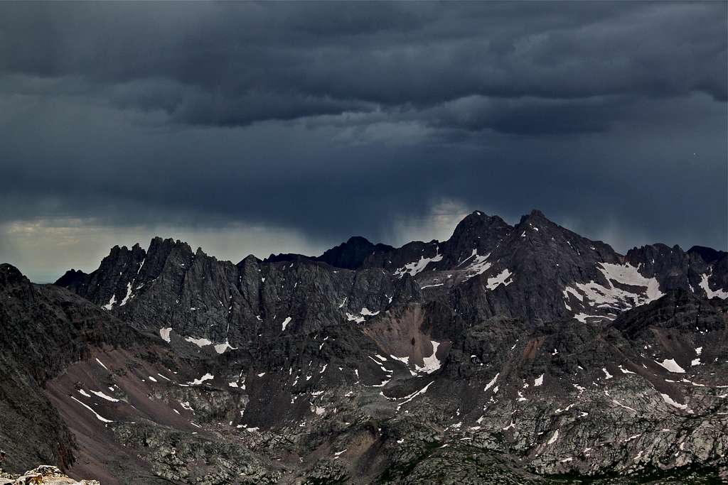 Storm over Needle Mountains
