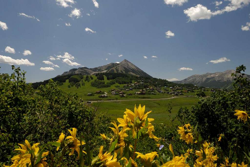Mount Crested Butte in summer