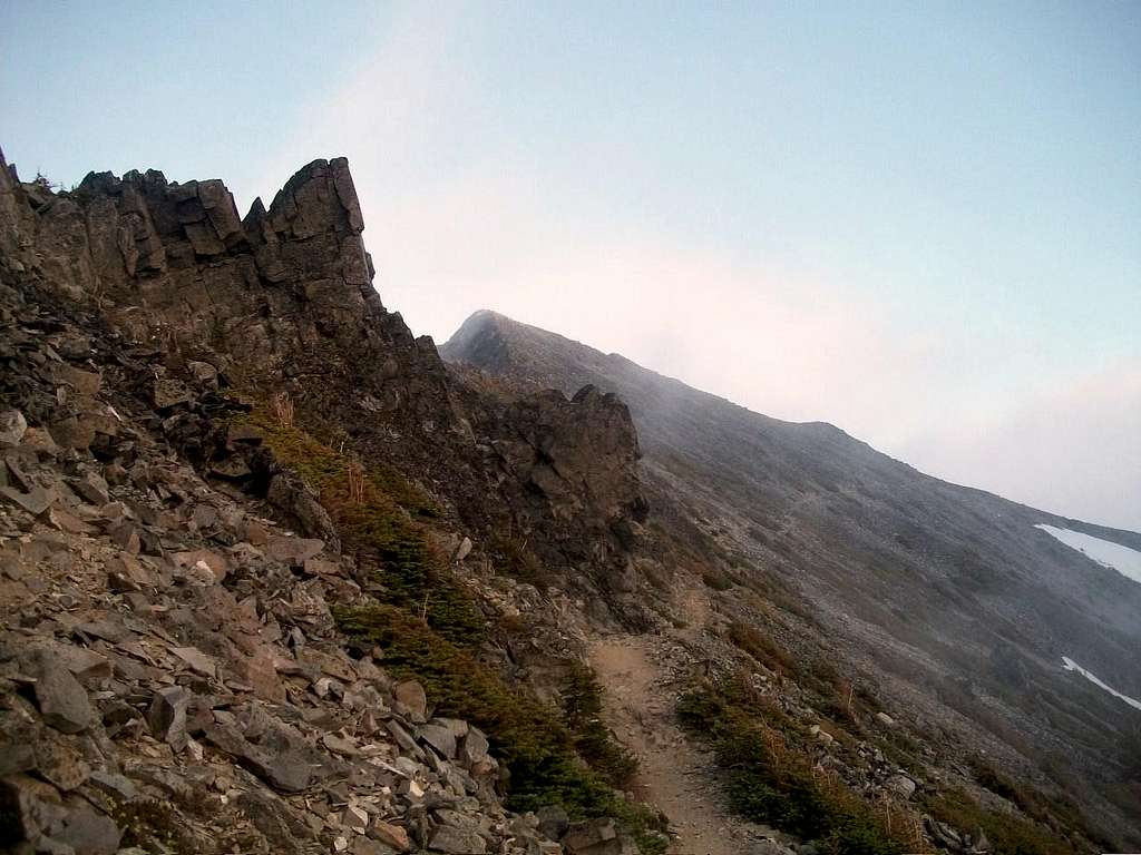 The Middle Summit from the trail