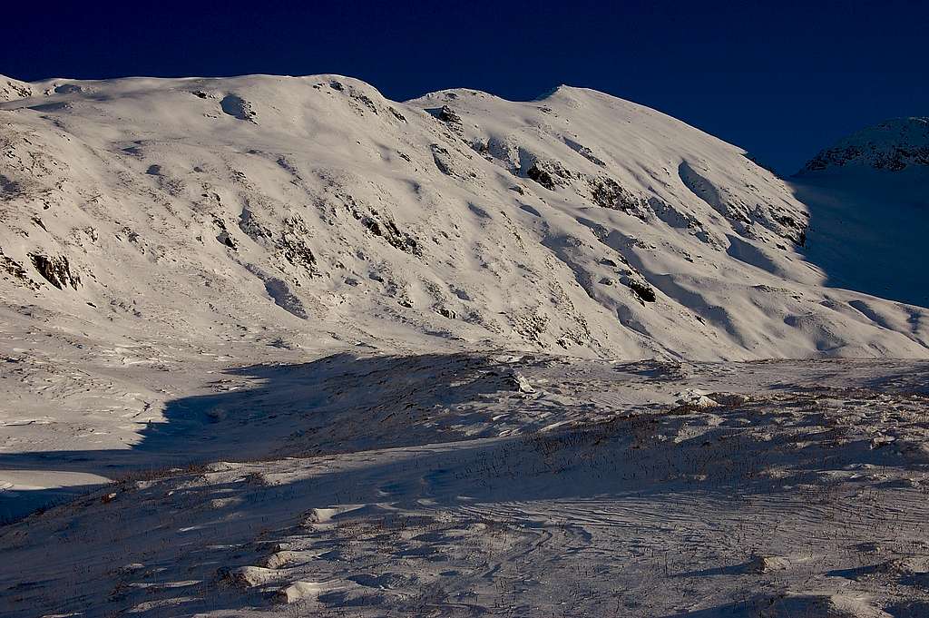 Mamore range - Na Gruagaichean in winter