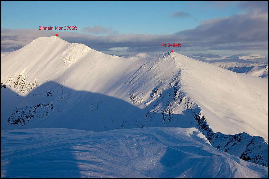 Mamore range - eastern summits in winter