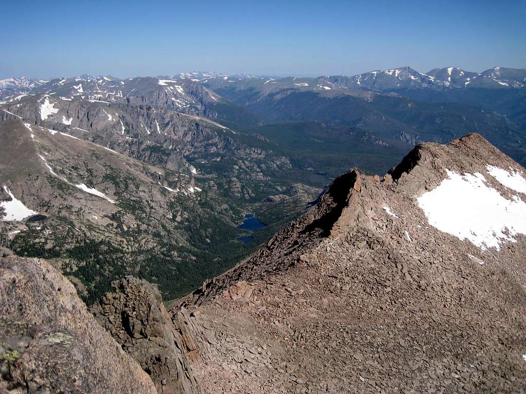 The Second Tower: summit view north