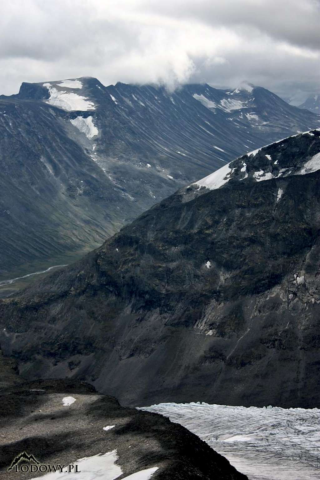 Above the glaciers