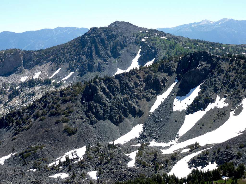 Mount Tallac 9735' from Janine Peak