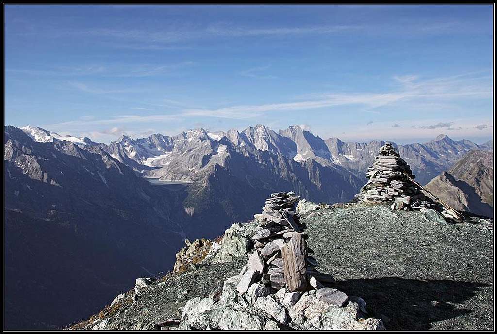 Val Masino / Bergell mountains from Piz Lunghin
